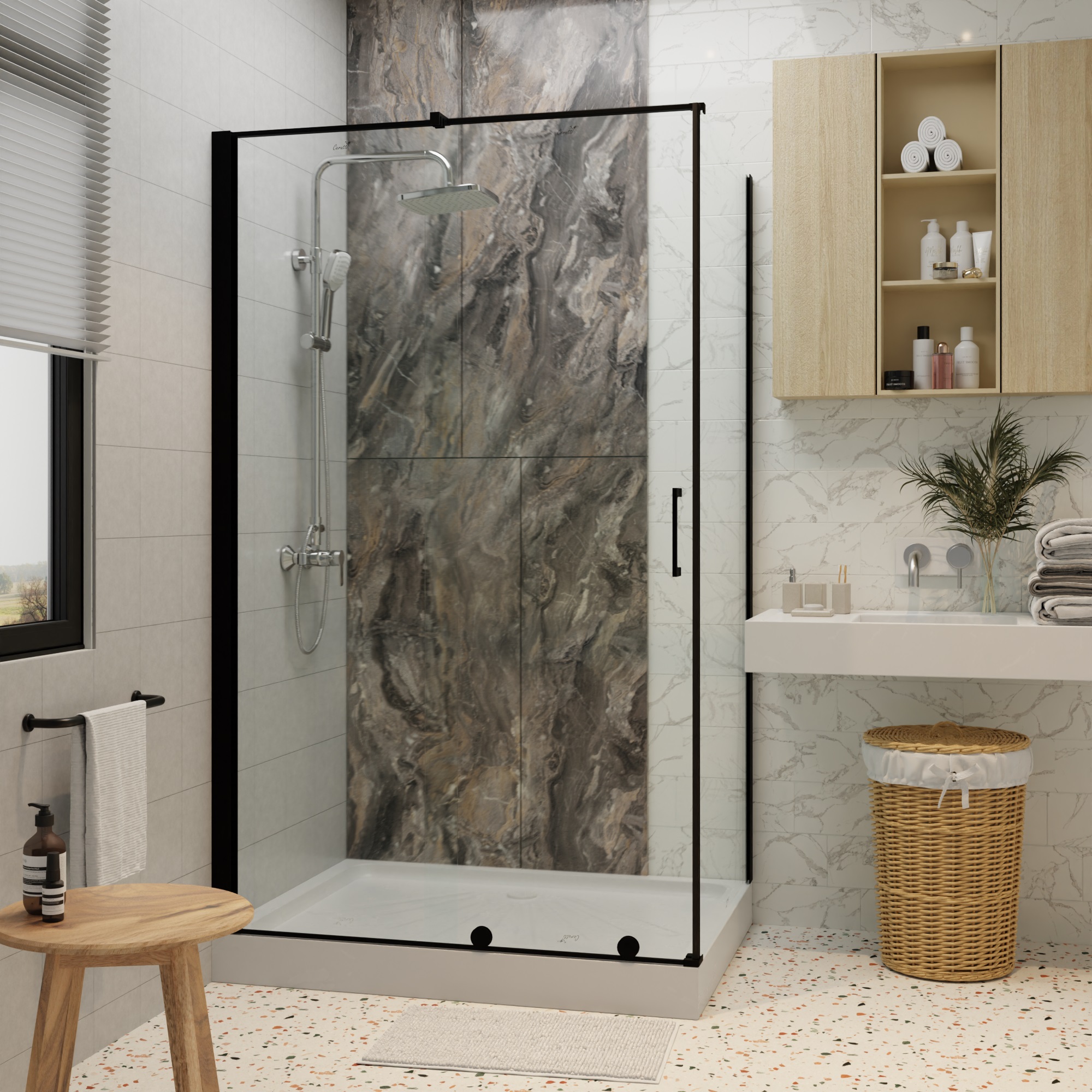 Ограждение PREMIATA B 120-8 душевое Ceruttispa без поддона (90x120x195)