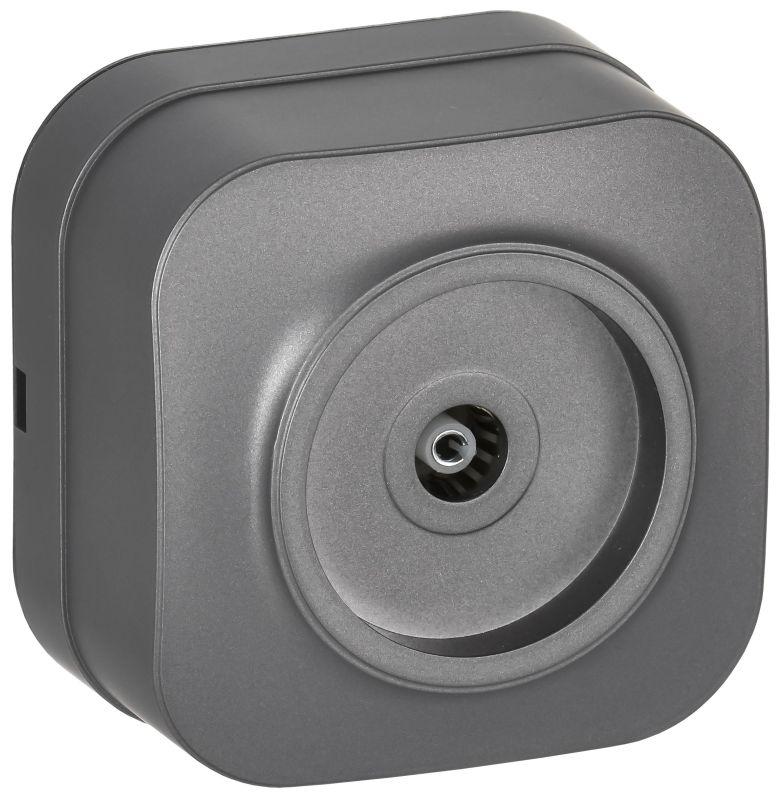 Розетка телевизионная TV 1-м ОП GLORY РТВ20-ХСм сталь матов. IEK EAH10-K46M