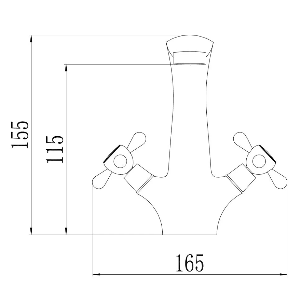 Смеситель для раковины Fmark FM1027, хром