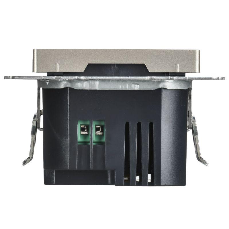 Розетка СП BRITE РЮ11-2-БрШ USB A+C 45Вт высокоскор. заряд. шампань IEK BR-U22-045-K37