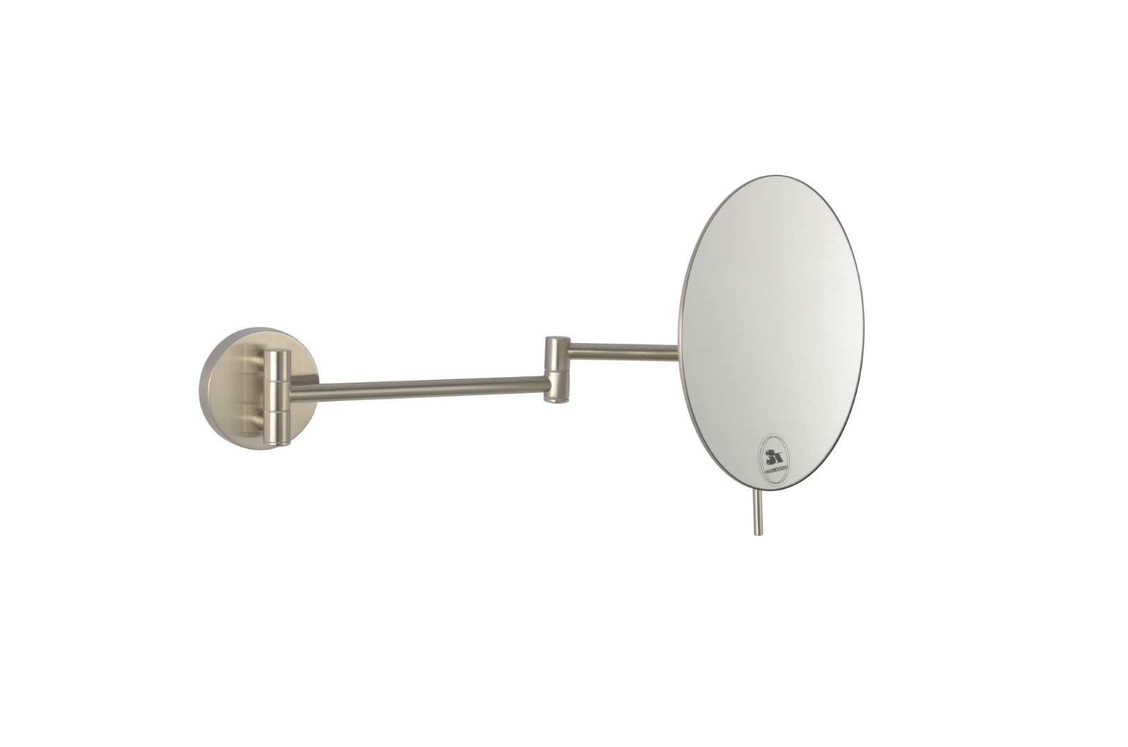 Зеркало настенное Nikel Brush круглое