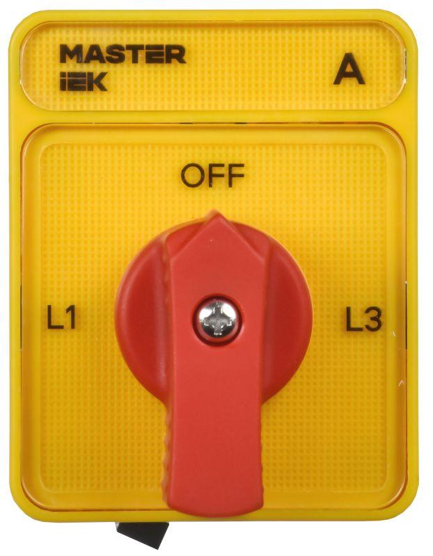 Переключатель кулачковый 63А (сх. 98) стандартная рукоятка IEK MI-CS10-063-098