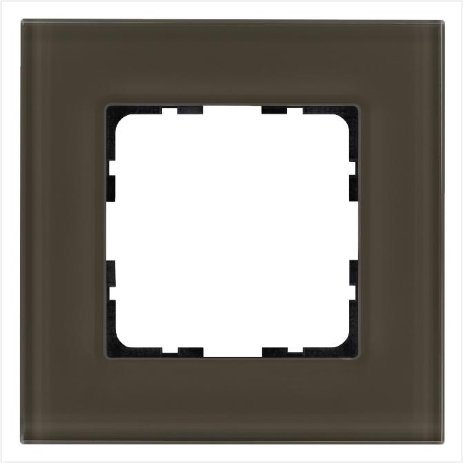 Рамка 1-м G-Glass стекло каперсовый Jasmart G1001GT