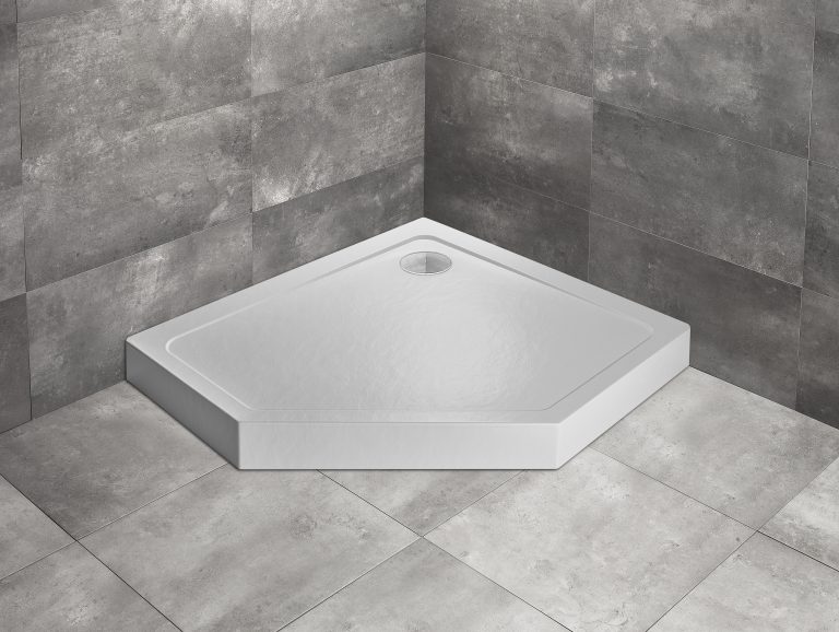 Душевой поддон Doros PT E Compact 100x90 Left Stone White