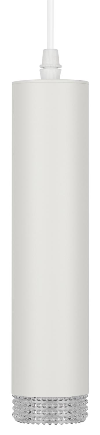 Светильник подвесной (подвес) PL18 WH/CL MR16 GU10 потолочный цилиндр белый, прозрачный