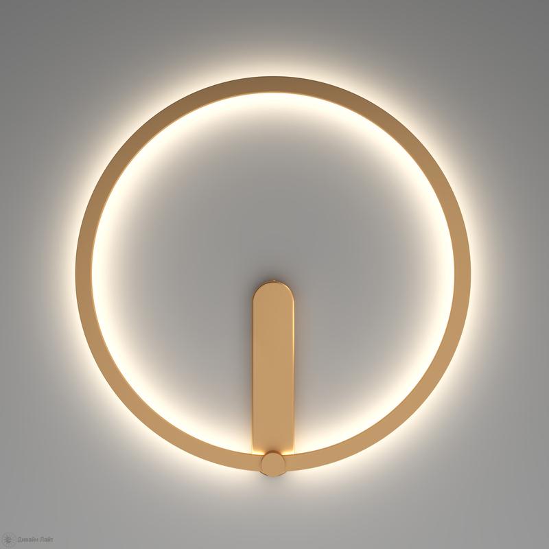 Бра ROUND 24Вт 3000/4000/6500К IP20 со светодиодом алюм. матов. зол. DENKIRS 772626