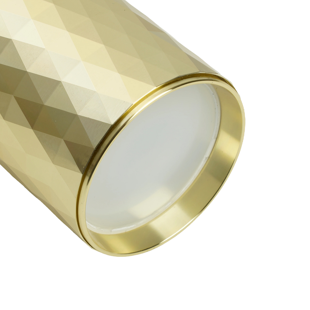 Светильник ДСО GU10 без лампы на подвесе золото черный