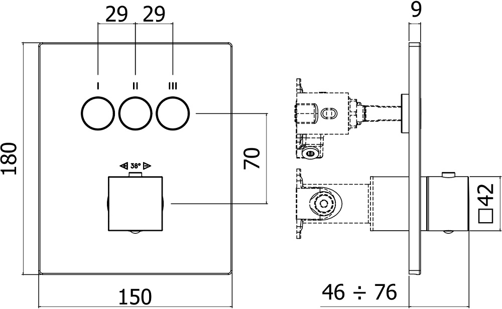 Смеситель для душа Paffoni Compact Box CPT519CR