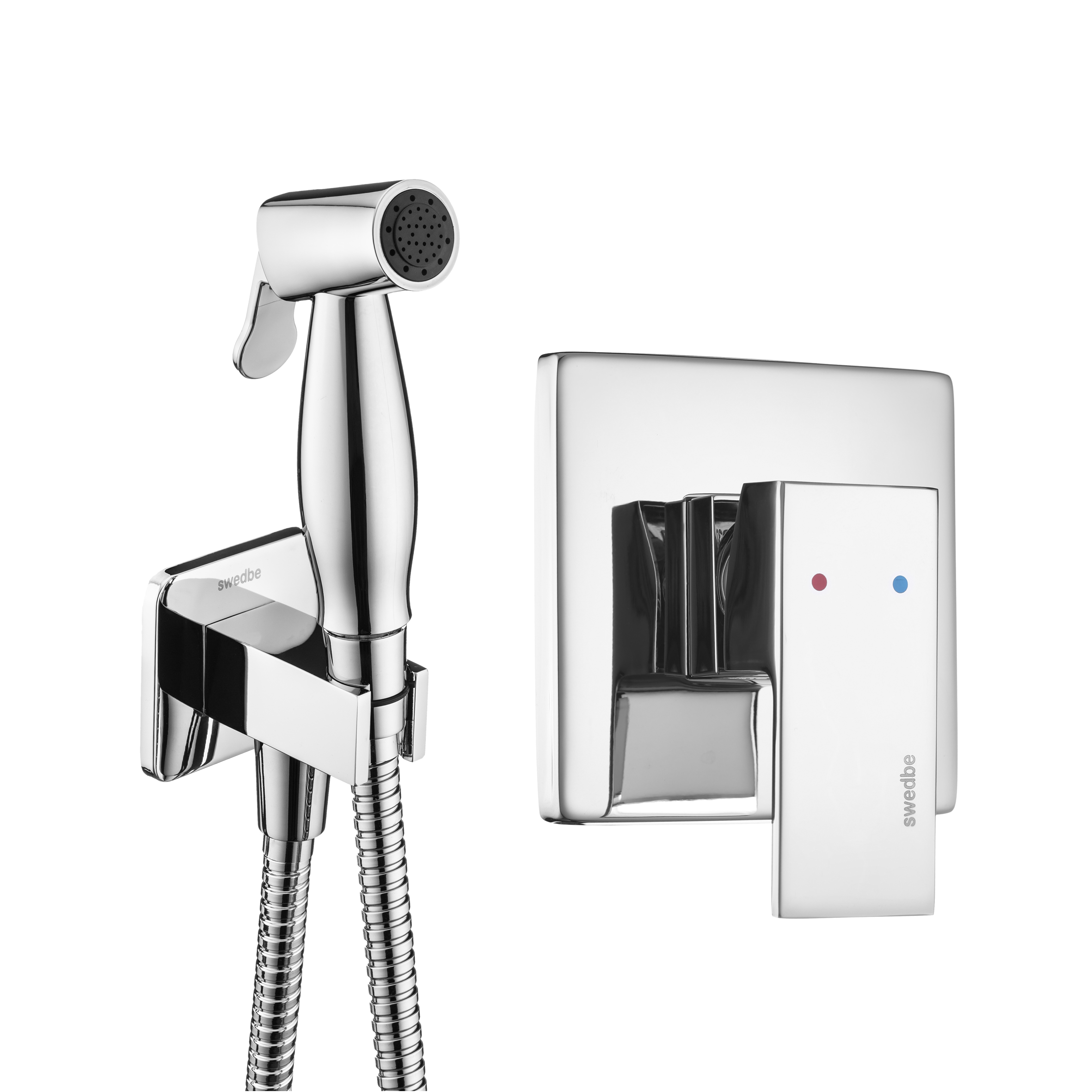 Гигиенический набор со встраиваемым смесителем Swedbe Platta 5526