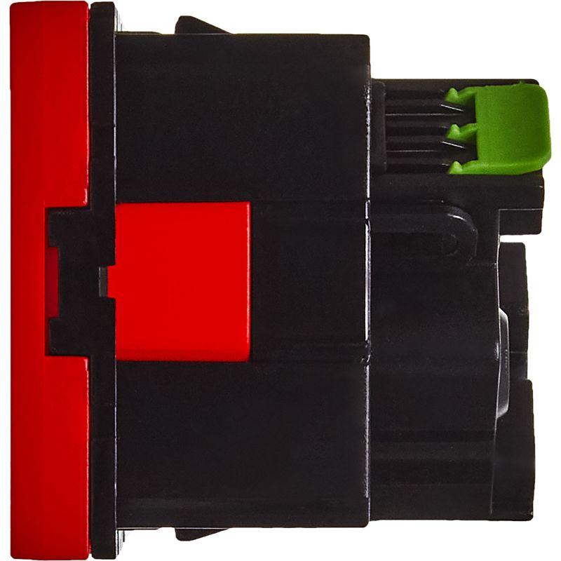 Розетка 2мод. 16А 250В 45град. с заземл. без защ. шторок безвинт. зажимы красн. ИЭК Leg 4525058