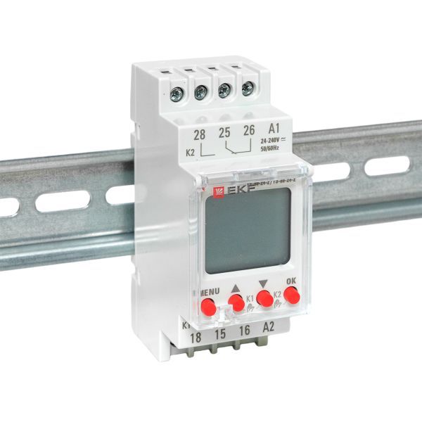 Таймер электронный двухканальный ТЭ-80 24-230В EKF te-80-24-2