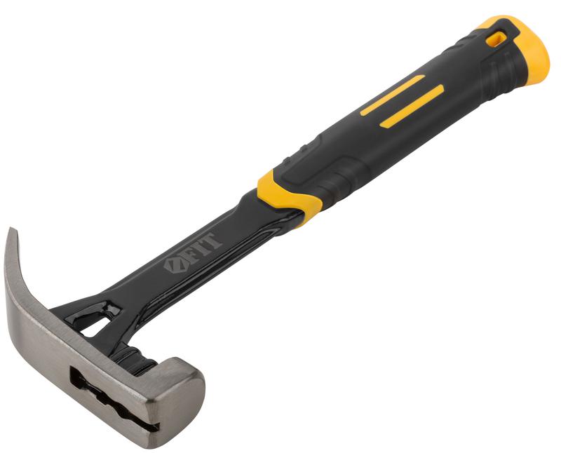 Молоток-гвоздодер Профи 450г цельнометал. FIT 44796