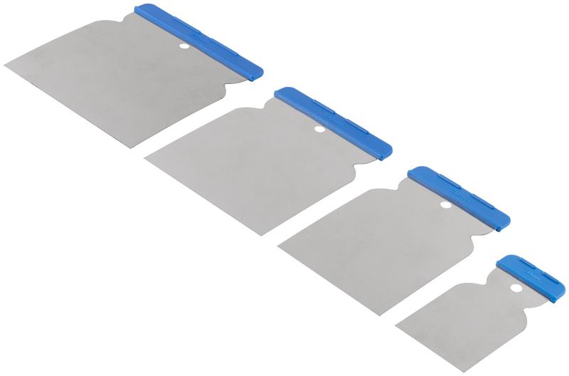 Набор шпателей "Япончик" 50; 80; 100; 120мм метал. (4 предмета) КУРС 06748