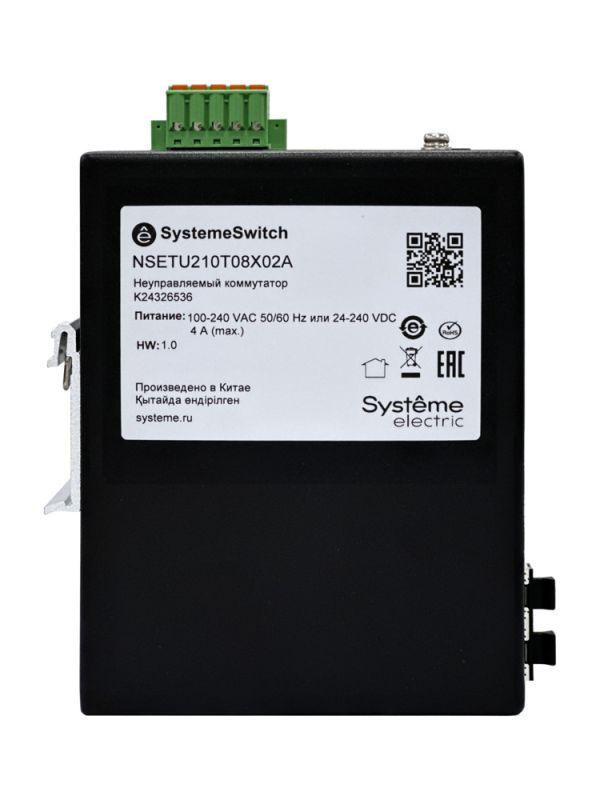 Коммутатор промышленный неуправляемый Ethernet 8х10/100/1000BaseT 2х100/1000BaseX SFP SE NSETU210T08X02A