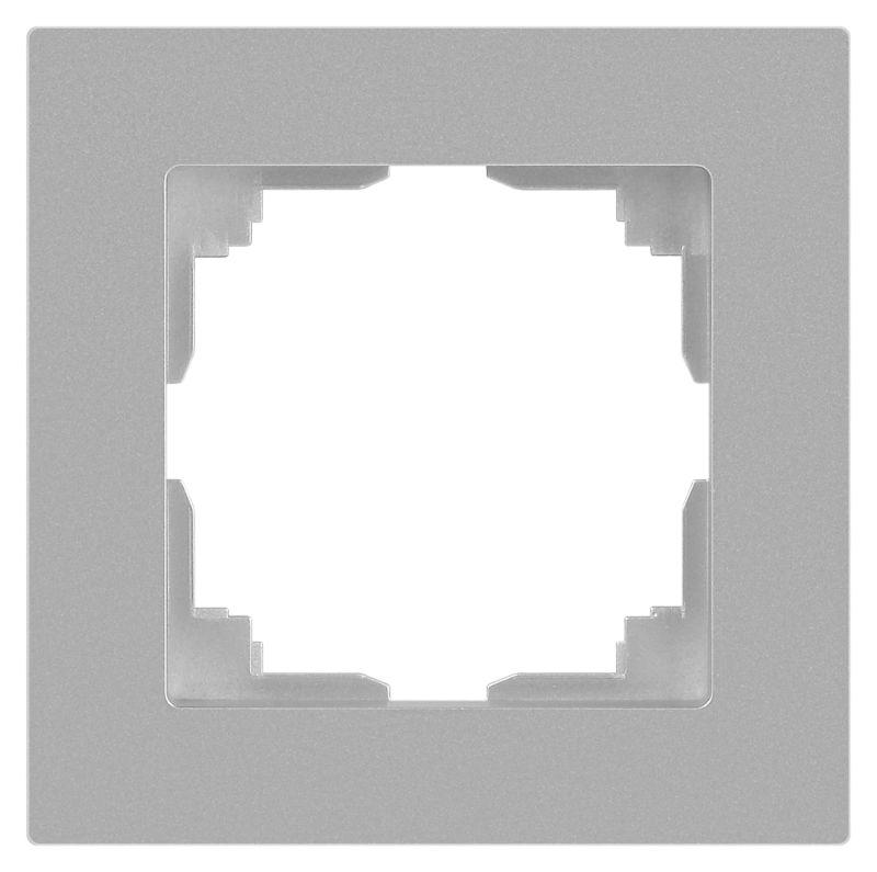 Рамка 1-м СП Accent 6-501-03 алюм. Intro Б0063742