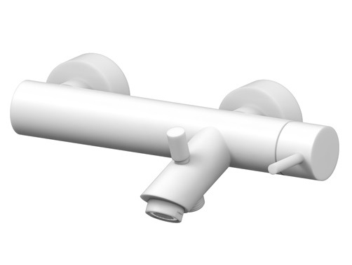 Смеситель для ванны Paffoni LIGHT LIG022BO Белый матовый