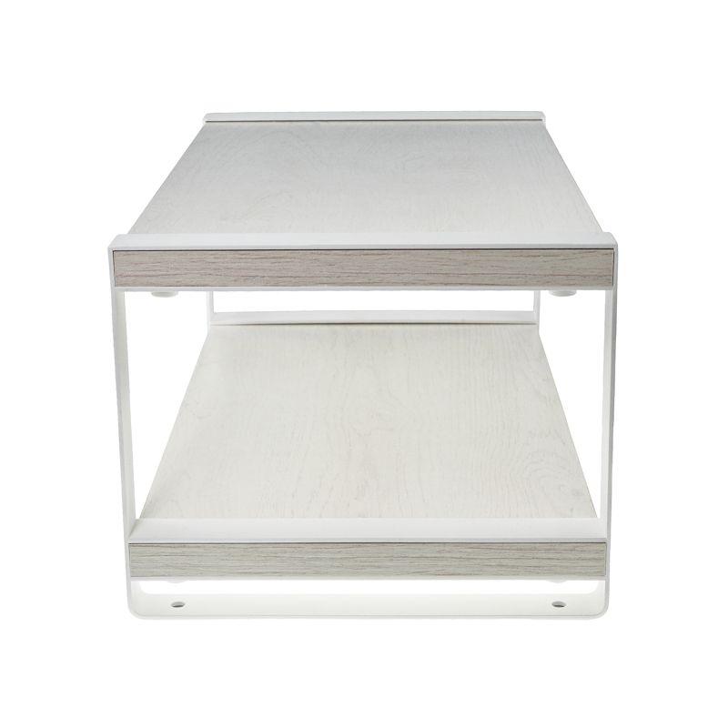 Полка-органайзер для кухни двухъярусная дуб Харбор бел. Rexant 38-0676