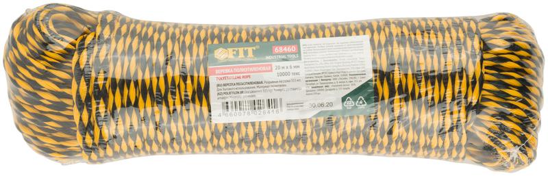 Веревка полиэтиленовая 10000 текс 6ммх20м р/н=315кгс FIT 68460