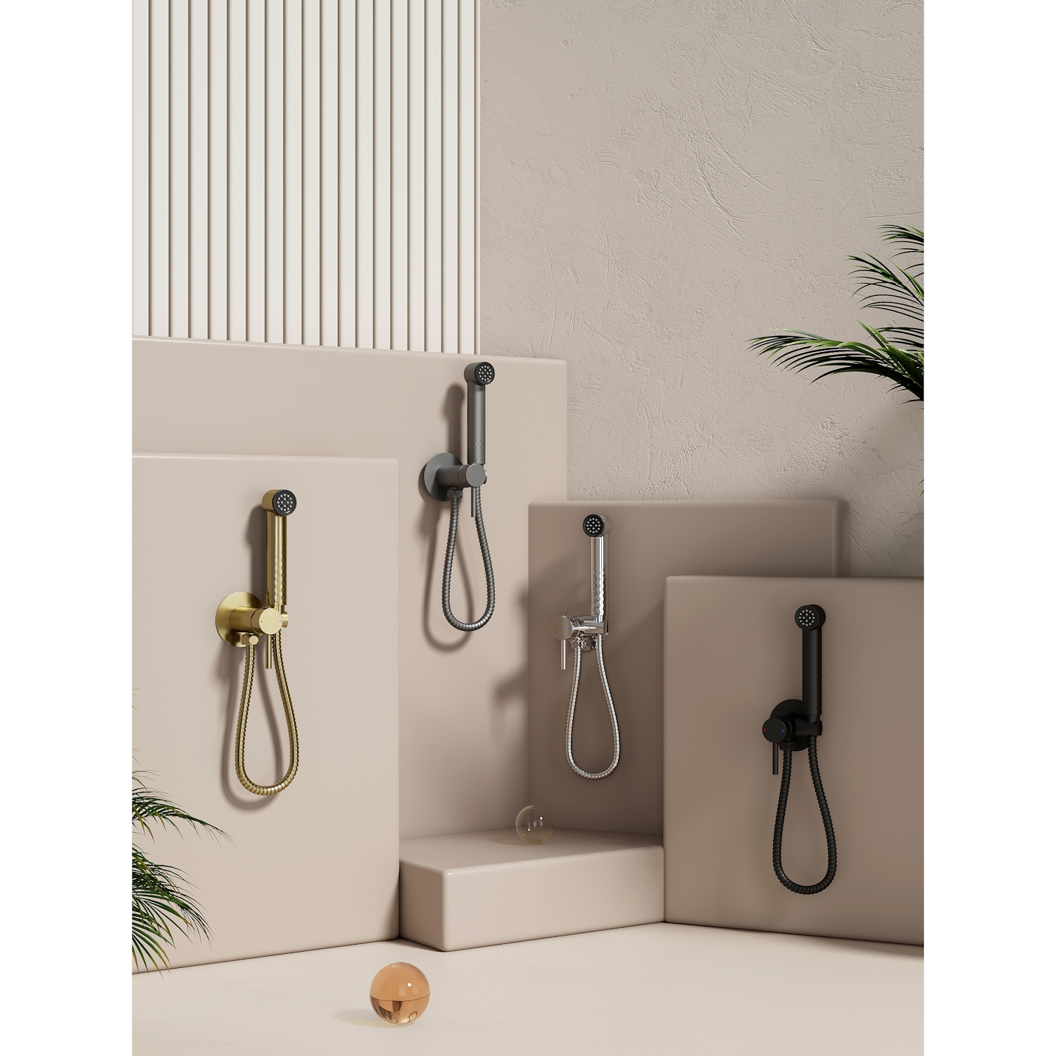 Гигиенический душ со смесителем Splenka S99.52.07, серый