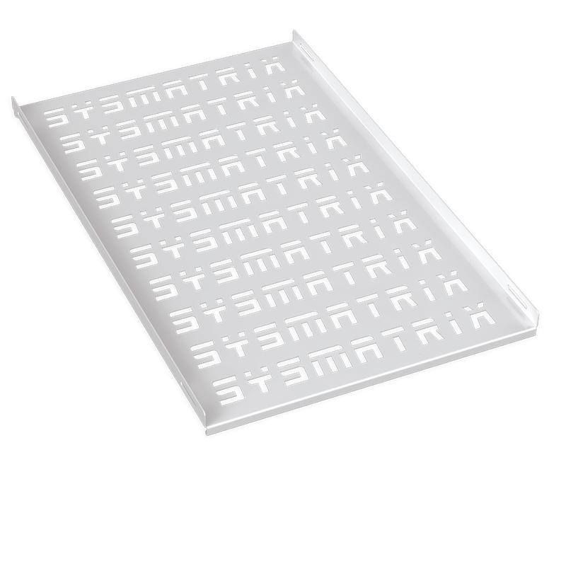 Полка стационарная перфорир. 19дюйм Г=420мм для напольн. и настен. шкафов глубиной 600мм RAL 7035 сер. SYSMATRIX SH 6002.700