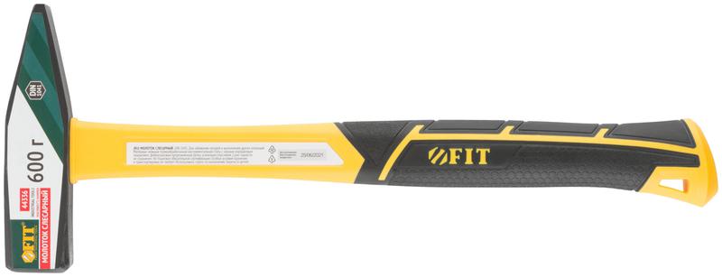 Молоток кованый Профи 600г фибергласовая усилен. ручка FIT 44336