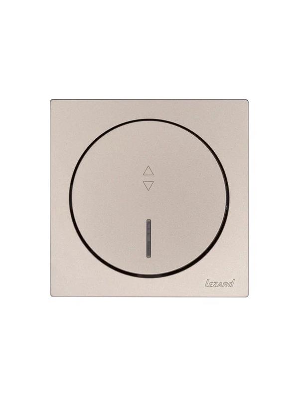 Выключатель проходной 1-кл. СП OSEN 10А IP20 с подсветкой механизм титан LEZARD 743-3788-114