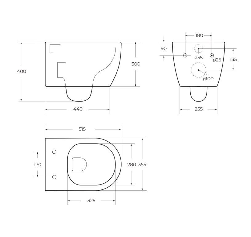 Унитаз подвесной безободковый BelBagno MARINO BB105CHR/BB105SC