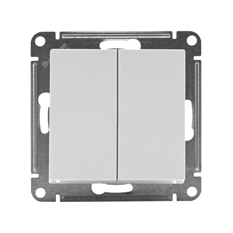 Переключатель перекрестный 2-кл. AtlasDesign 2хсх.7 10АХ механизм бел. SE ATN000173