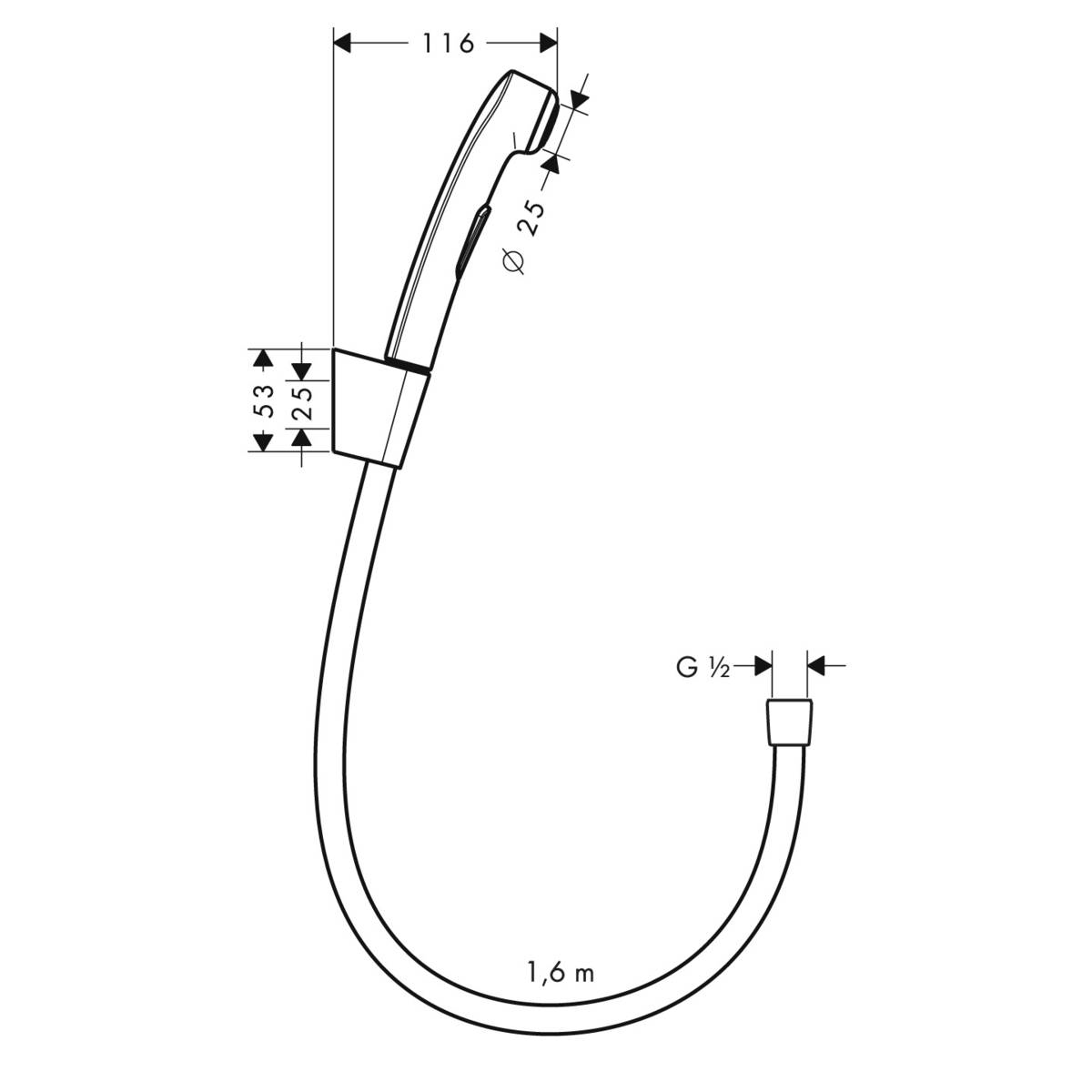 Гигиенический душ Hansgrohe 32129000