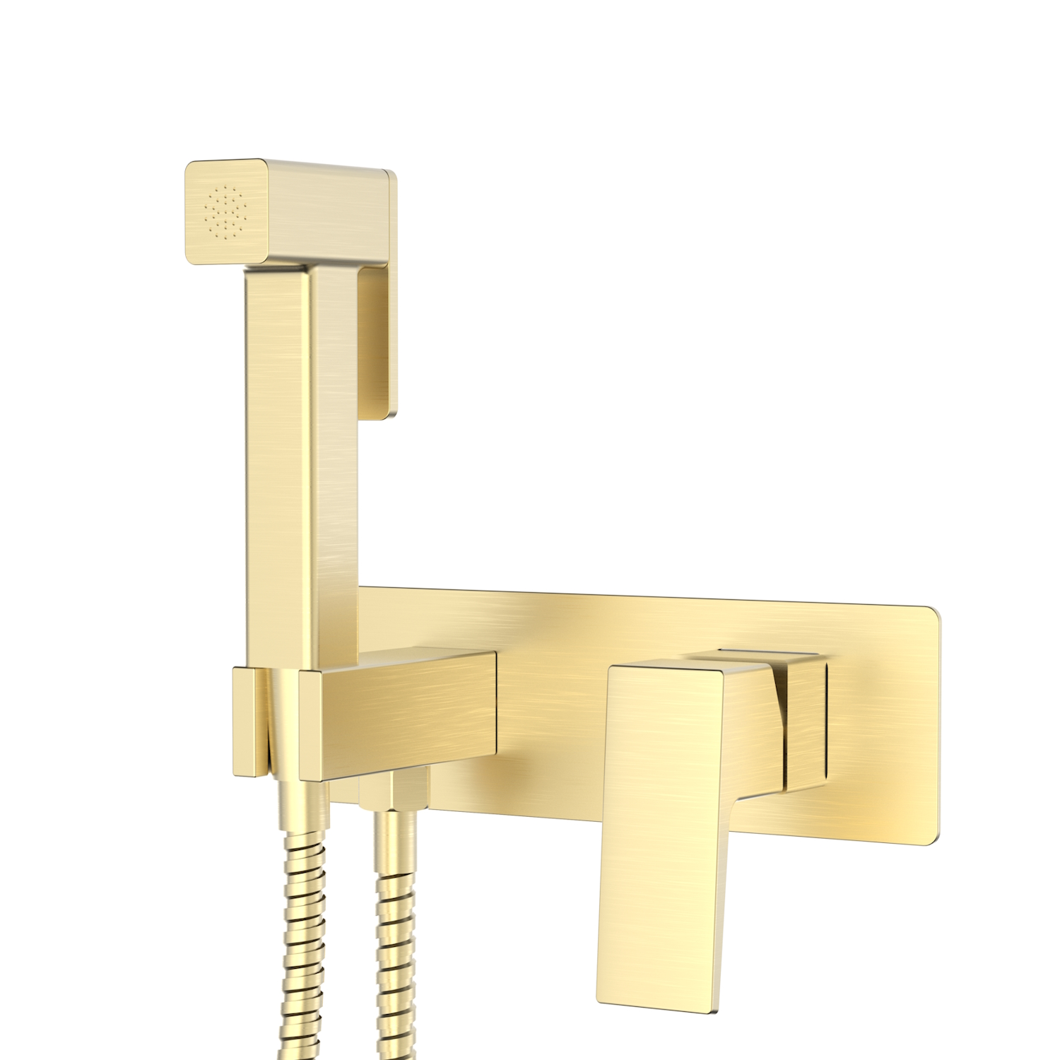 Гигиенический душ со смесителем Splenka S01.52.03, сатин золотой