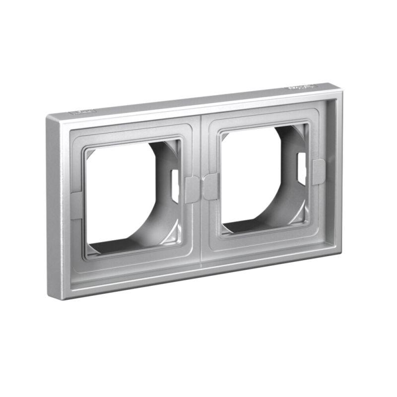 Рамка 2-м ArtGallery IP44 алюм. SE GAL440302