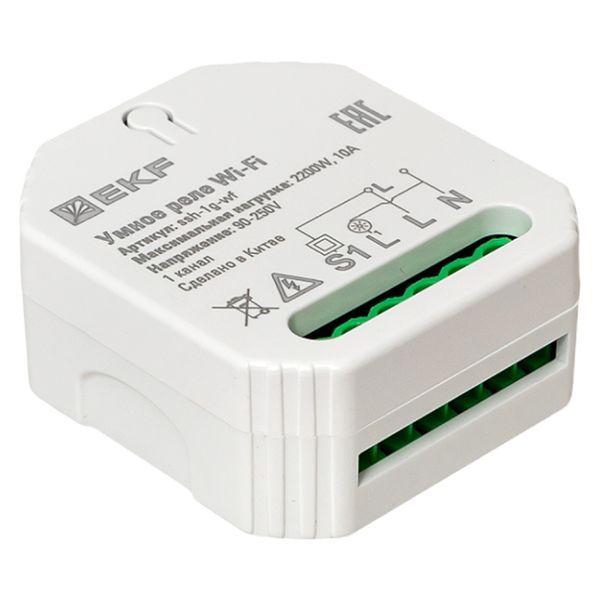 Реле в подрозетник 1-канальное Умное Wi-Fi Connect EKF ssh-1g-wf