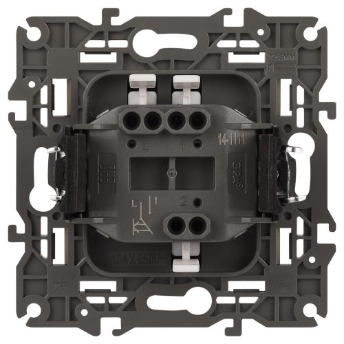 Кнопка Elegance 250В 10АХ титан 14-1111-16 Эра Б0065812