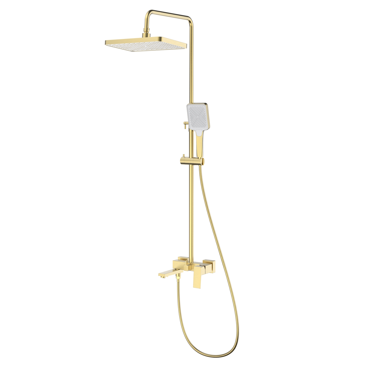 Душевая система Splenka S01.24.03, сатин золотой