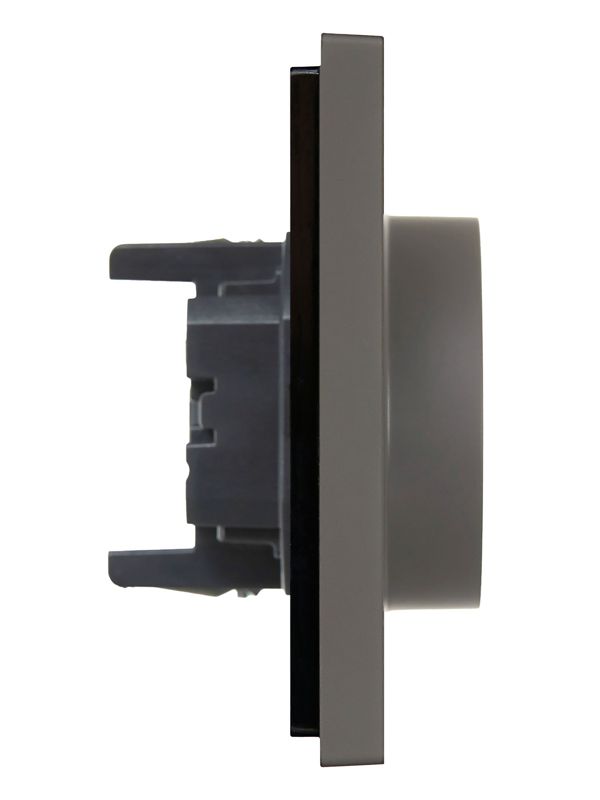 Розетка 2-м СП FORTE&PIANO FP324 16А с заземл. без защ. шторок безвинт. крепл. сер. IEK FP-R21-16-1-K03