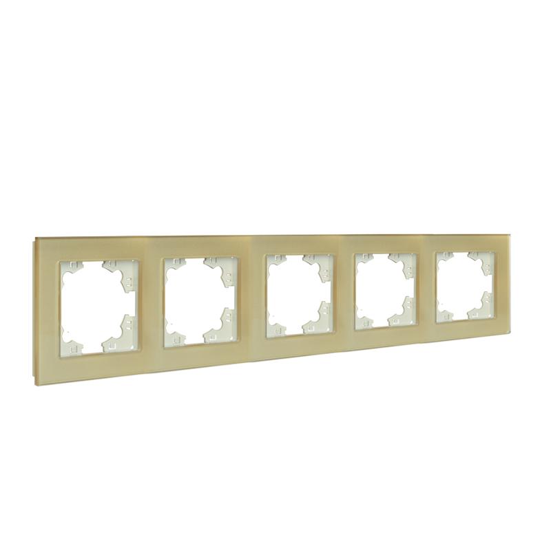 Рамка 5-м Афина стеклянная зол. UNIVersal 2294