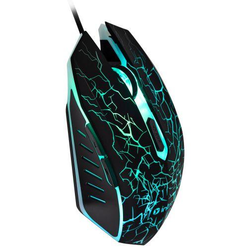 Мышь MG610 игровая проводная 1200-3600dpi черн. с ковриком Intro Б0056135