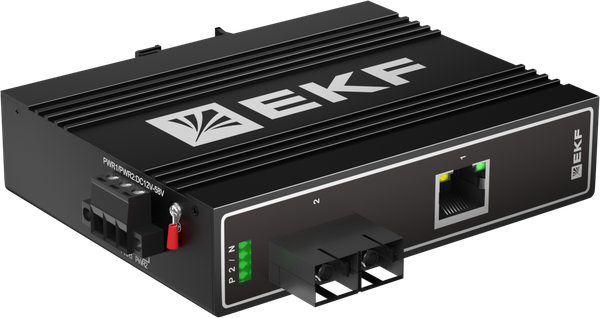 Медиаконвертер 10/100/1000Base-TX в 1000Base-X разъем SC двойн. одномодовое оптоволокно 1550нм TSX EKF TSX-MC1-1GX1GT-SC