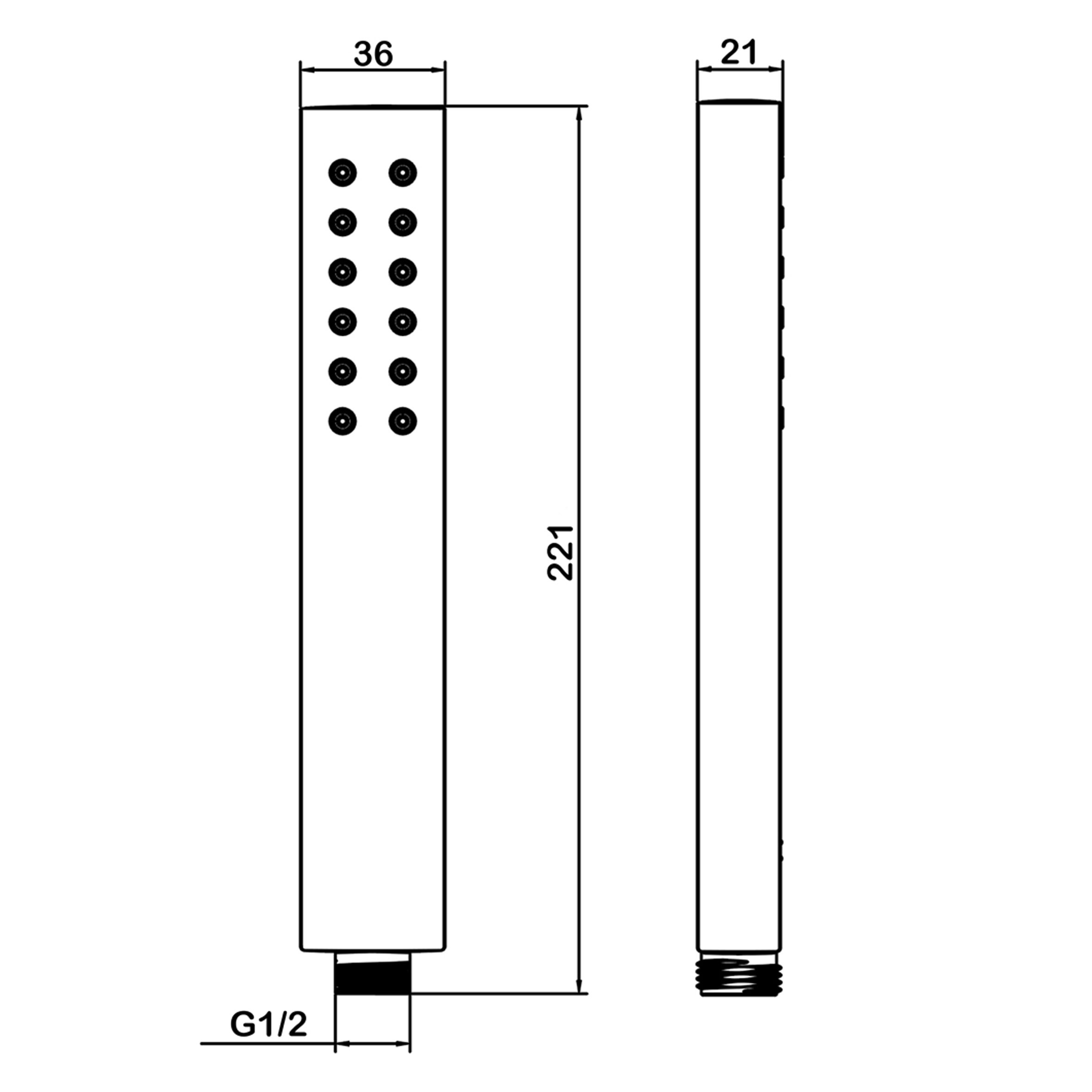 Лейка душевая Swedbe Calypso 5039