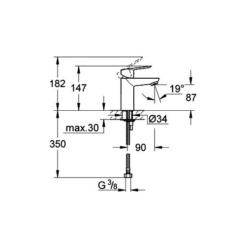 Смеситель Grohe Bauloop 23336000 для раковины