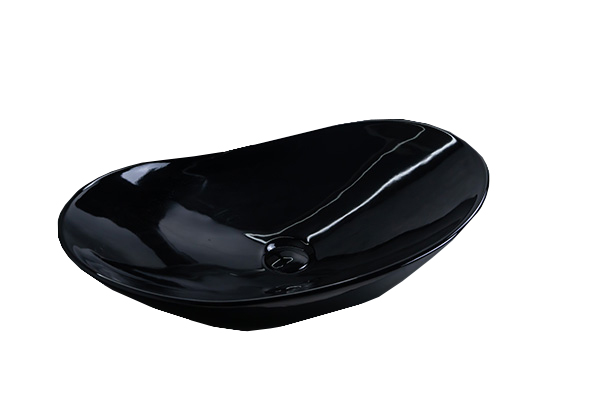 Раковина Gid BL9811 53349 накладная черная глянцевая 61x37x15