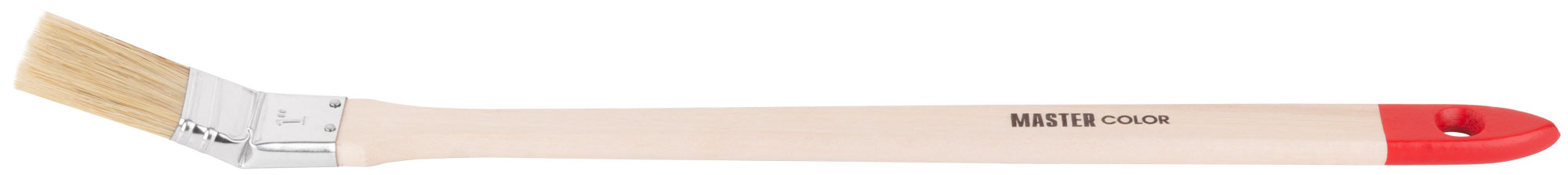 Кисть радиаторная, толщ. 11 мм, натур. щетина, нерж. обжим, дерев. ручка, ширина 25 мм