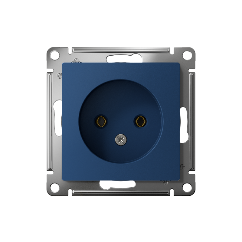 Розетка AtlasDesign 16А без заземл. без шторок механизм аквамарин SE ATN001141