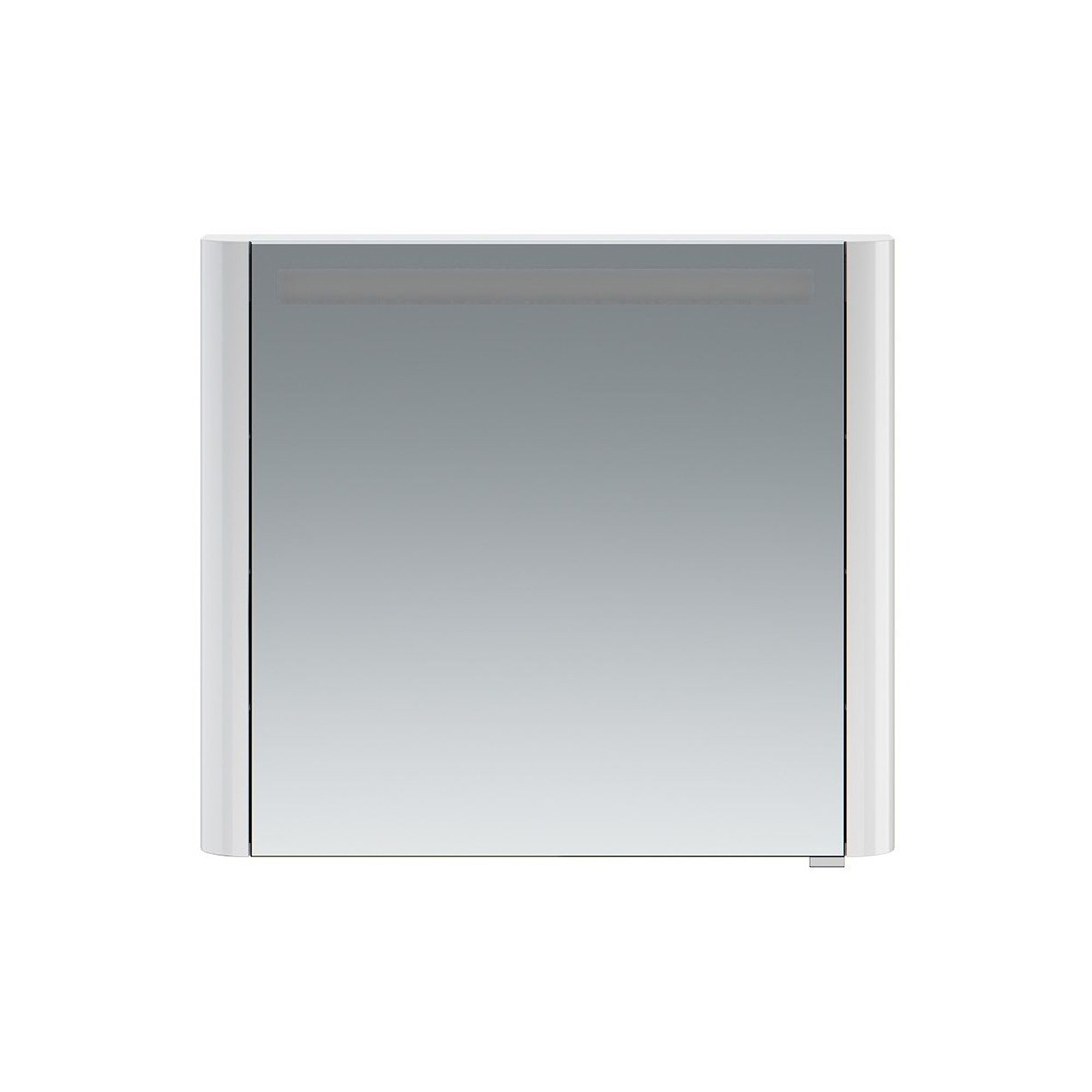 M30MCL0801WG Sensation, зеркало, зеркальный шкаф, левый, 80 см, с подсветкой, белый, глянец, шт