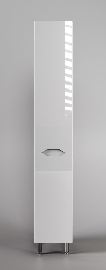 Колонна универсальная "Марелла L" с корзиной, Люкс антискрейтч белый глянец, PLUS