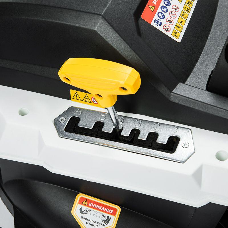 Газонокосилка электрическая KR-2000 2000Вт Ш=42см 6 уровней 45л Kranz KR-16-1241