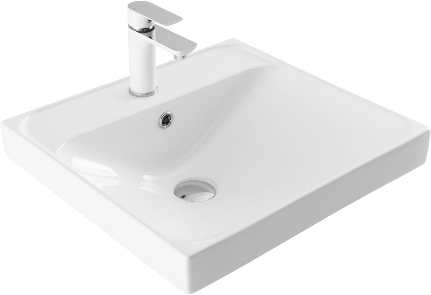 Раковина накладная керамическая Flash 505*465*195 (333265)