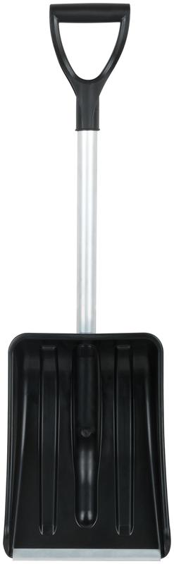 Лопата для уборки снега "Актив-Авто" 365х260х900мм укороченный съемный алюм. черенок; пластик. 68106