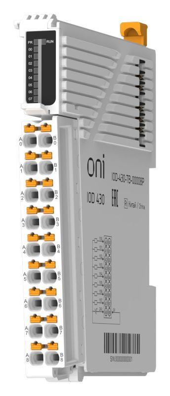 Модуль дискретного вывода IOD 430 8 сигналов PNP ONI IOD-430-TB-00008P