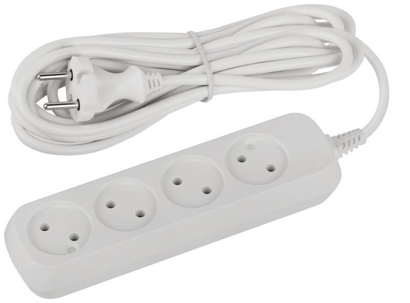 Удлинитель 4х5м без заземл. ПВС 2х0.75 UDL-10-450 Greenline Эра Б0065063